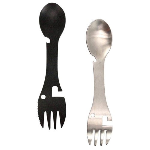 2 Stück Multifunktionales Geschirr Reise Rucksack Utensilien Spork - Bild 9 von 12
