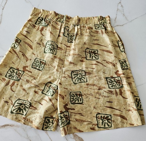 Pantalones Cortos Para Mujer Colección Stunt 100% Seda Talla Grande Multicolor Tostado Nuevo con Etiquetas - Imagen 6 de 12