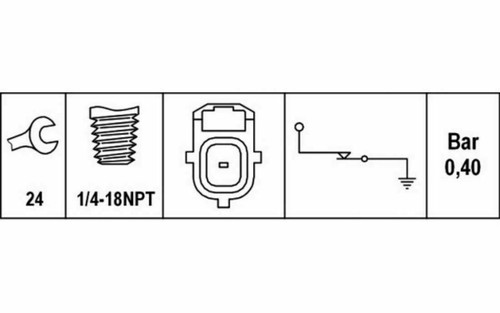 LR004410 Oil Pressure Switch Sensor for Landrover Defender Puma 2.2 2.4L - Picture 2 of 2