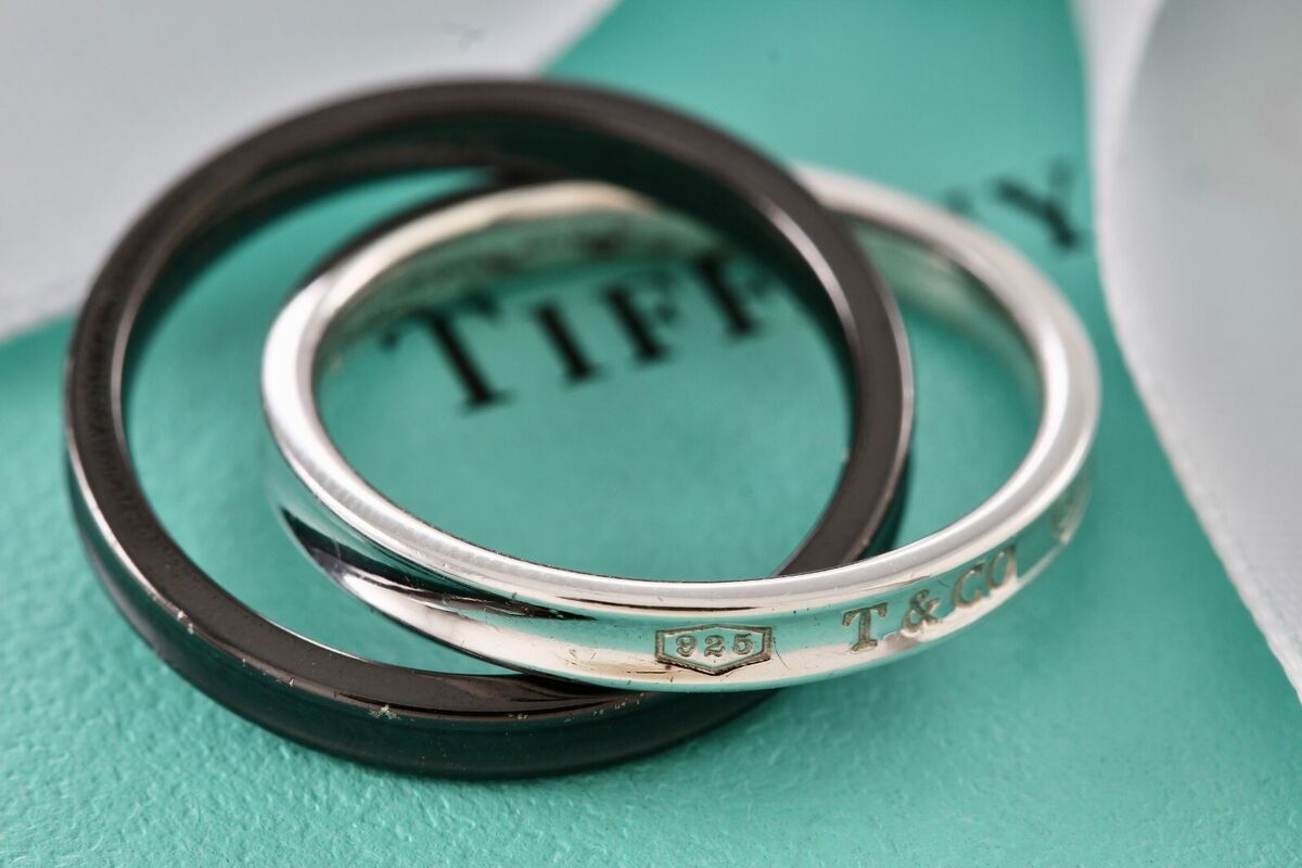 Tiffany & Co. 1837 Black Midnight Titanium & Silver Tiffany & Co. 1837 Black Midnight Titanium & Silver