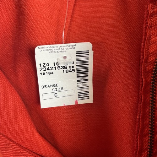 Jeans by Christian Lacroix Vintage Skirt Womens 42 Orange Denim Pencil NEW-8628* - Picture 12 of 12