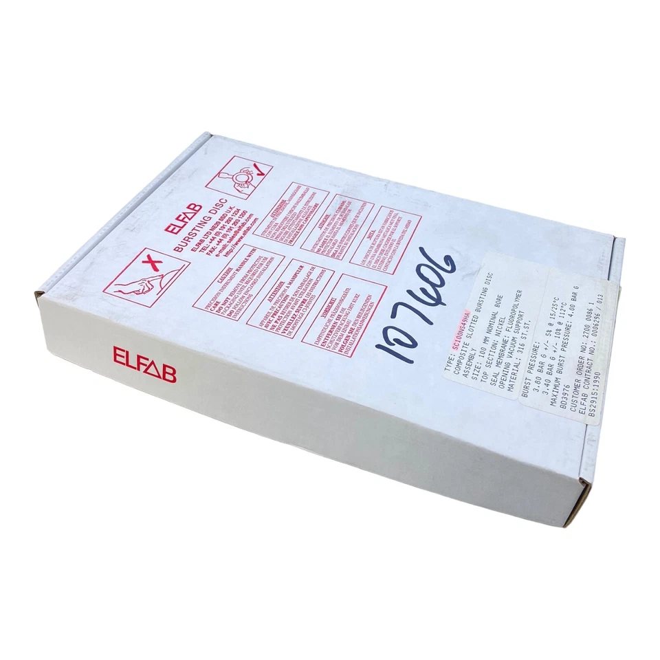 Elfab SC100NS49HA Disque De Rupture Fendu Composite 100Mm 4.0 Bar Elfab - Photo 3/4