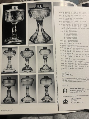 Vintage Fostoria Scrolled Acanthus Clear Glass Oil Lamp Thuro Page 122 - Picture 19 of 20