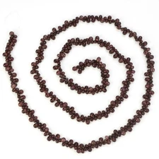 Factory Direct Craft Decorative Chocolate Brown Acrylic Cluster Bead Garlan