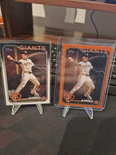 2024 Topps Update Nick Ahmed Orange Foilboard /299 #US98 - Picture 3 of 3