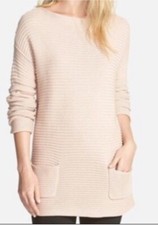Vince Camuto Ribbed Boat Neck Sweater, Size L