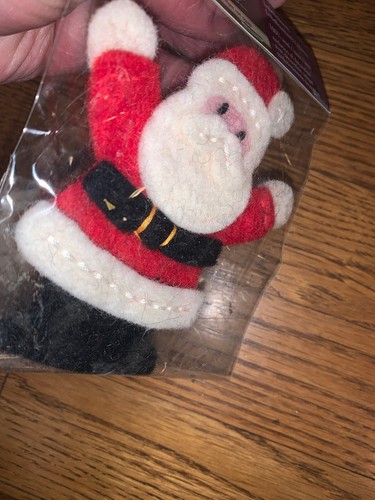 Dimensions Needle Felting Embellishments Santa 100% Wool Christmas - Picture 5 of 8