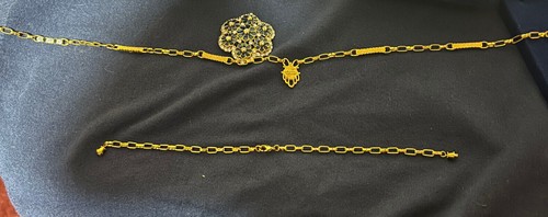 Camrose & Kross JKB Necklace & Earrings set blue 30" with extension, adjustable - Picture 22 of 22