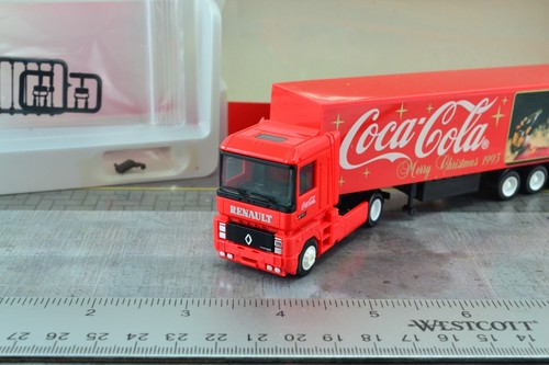 Herpa Albedo 400157 Renault Magnum COE Tractor Trailer COCA COLA 1:87 HO - Picture 3 of 4