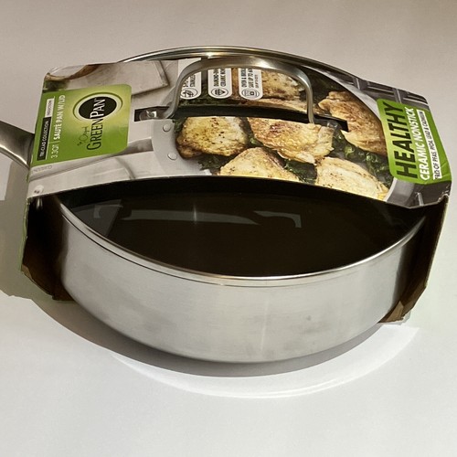 GreenPan Tri-Clad Nonstick Healthy Ceramic Tri-Ply Saute Pan Lid  3.3 qt - Bild 7 von 11