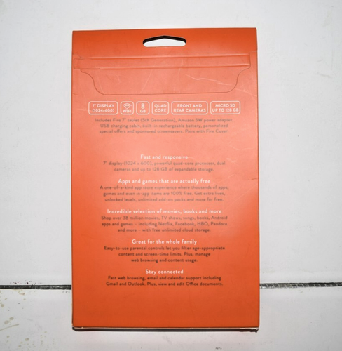 Amazon Fire (5th Generation) 8GB, Wi-Fi, 7in - Black Works Will Not hold Charge - Picture 2 of 4