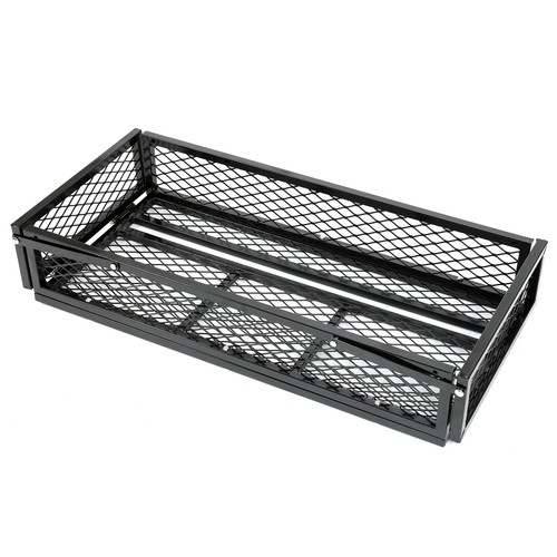 Powder Coated Universal For ATV Front Drop Cargo Basket Rack Storage Carrier Kit - Picture 21 of 24