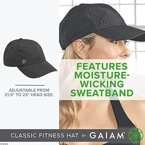 Gorra de fitness Gaiam para mujer sombrero camuflado verde camuflaje ajustable - Imagen 8 de 9
