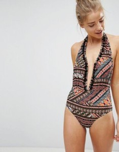 new look black swimming costume