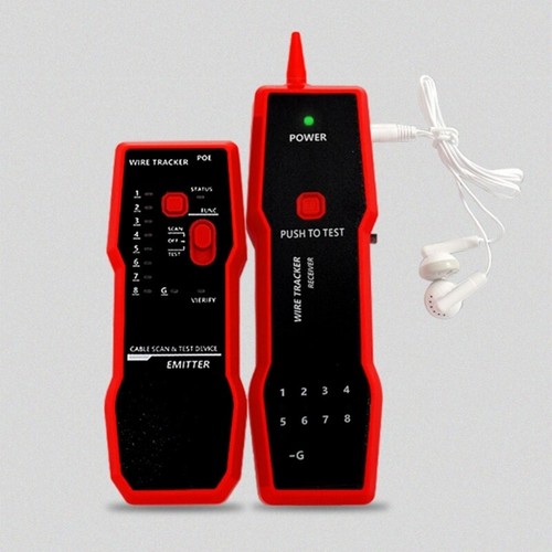 Networking Cable Tester Multimeter Antinoise POE LAN Test Finder Wire Trackers - Afbeelding 3 van 8