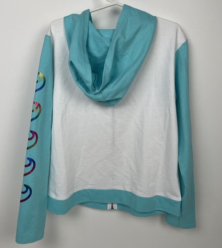 American Girl Joss Jacket Top Girls Catch Wave Beach Rainbow Foil L 14-16 14 16 - Picture 3 of 9