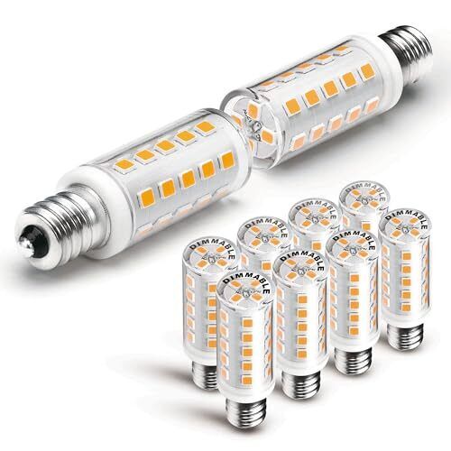 E12 Dimmable 15 Watt-40 Watt Himalayan Salt Lamp Bulbs Equivalent, C7 E12 4W - Picture 2 of 8