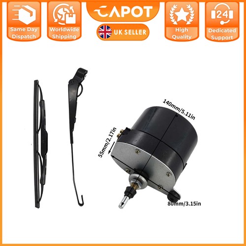 Motor limpiaparabrisas universal de 12 V con brazo y cuchilla para tractor Willys Jeep - Imagen 5 de 10