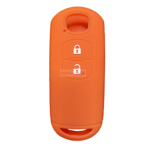 Fit MAZDA 2 3 5 6 CX-5 2 Button Remote Smart Key Fob Silicone Skin Case Cover - Picture 16 of 23
