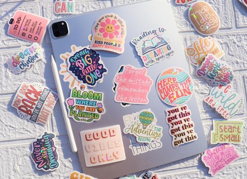 Waterproof Inspiring Positive Motive Words Encourage Words School DIY Stickers - Picture 8 of 12