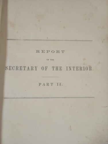 1867 Annual Report Of Indian Affairs To Secretary Of Interior - Foto 2 di 6