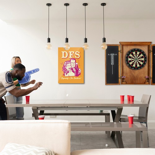 Arte de fútbol de fantasía - arte de pared de metal - decoración artística de fútbol americano de fantasía de la NFL | WallSmack - Imagen 3 de 11