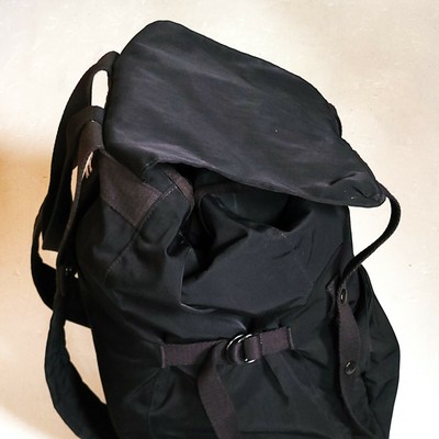 Raf Simons x Eastpak Topload Large Black Nylon Backpack EK05D82S