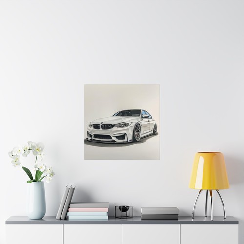 BMW Competition Car Poster High Quality Wall Art Decor for Home Office or Garage - Picture 29 of 29