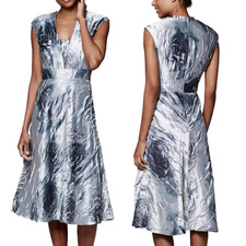 Collection 8 Honey Rose Jacquard Dress Smokey Lavender UK Size 12-14 | SALE