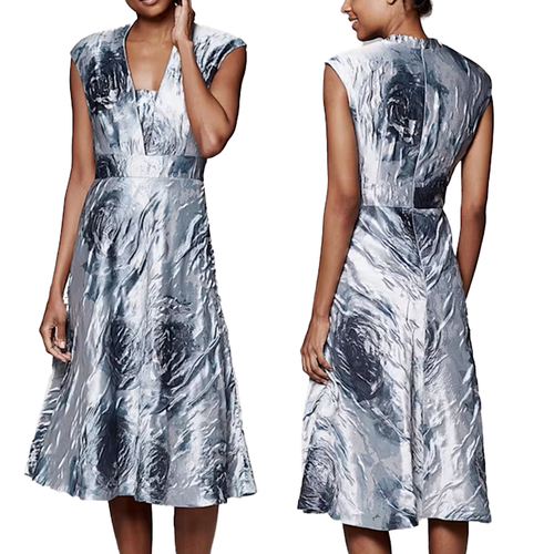 Collection 8 Honey Rose Jacquard Dress Smokey Lavender UK Size 12-14 | SALE - Picture 1 of 10