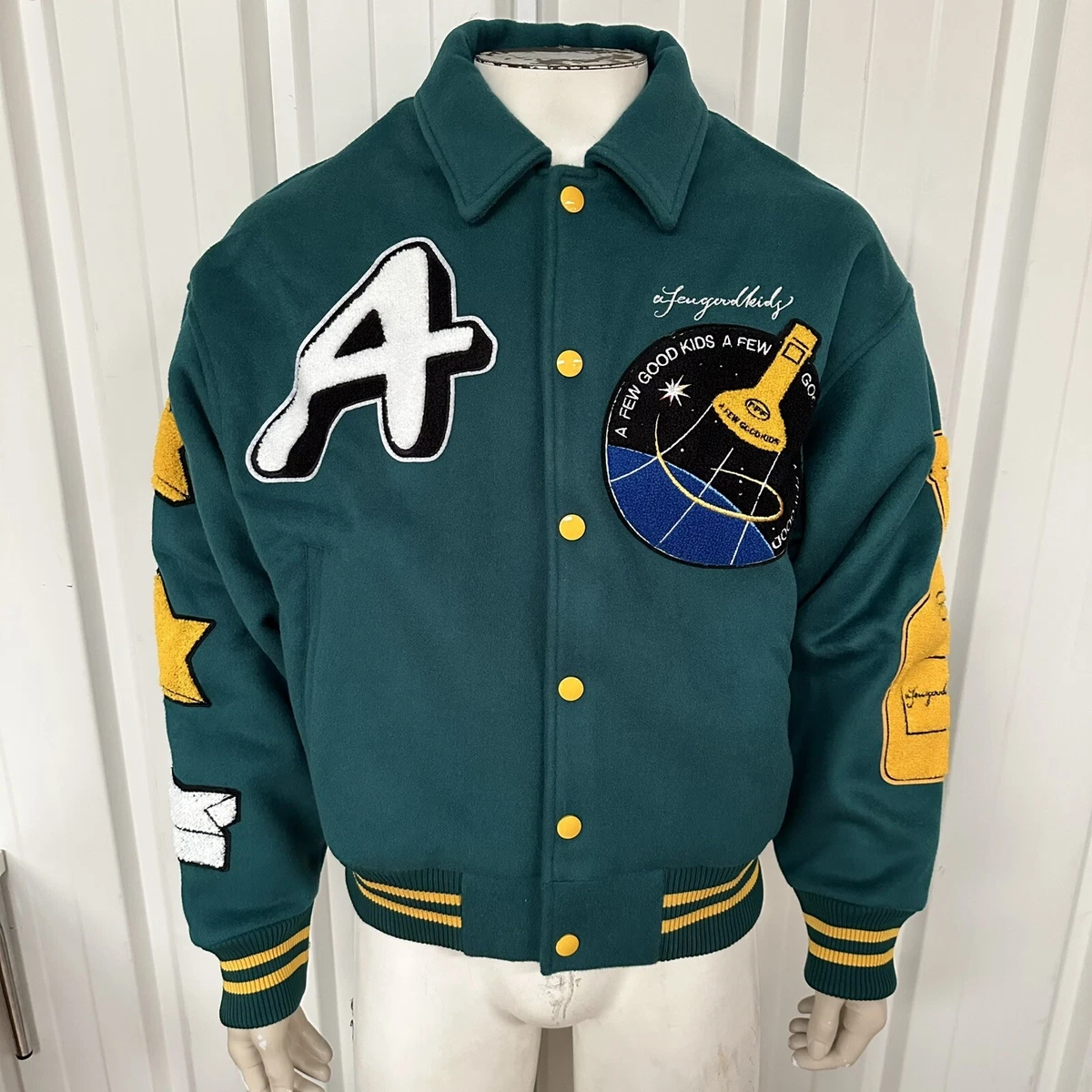 A Few Good Kids AFGK Rocket Collage Jacket   Green BNWTS RRP £