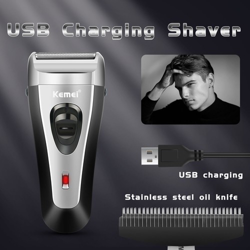 Herren Rasierer rotierend wasserdicht Rasierer Pop-Up Trimmer Nass Trocken Akku Maschine USA - Bild 30 von 31