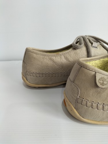 Womens Timberland Size 11 Earthkeeprs Barestep Lace Oxford Light Grey Shoes - Picture 7 of 10