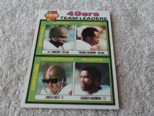 1979   TOPPS  #38   1978  49ers  LEADERS   CHECKLIST      NM /  MINT  OR  BETTER
