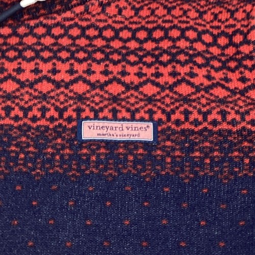 Suéter polar Vineyard Vines para mujer cuello embudo medio nórdico Fair Isle - Imagen 2 de 10
