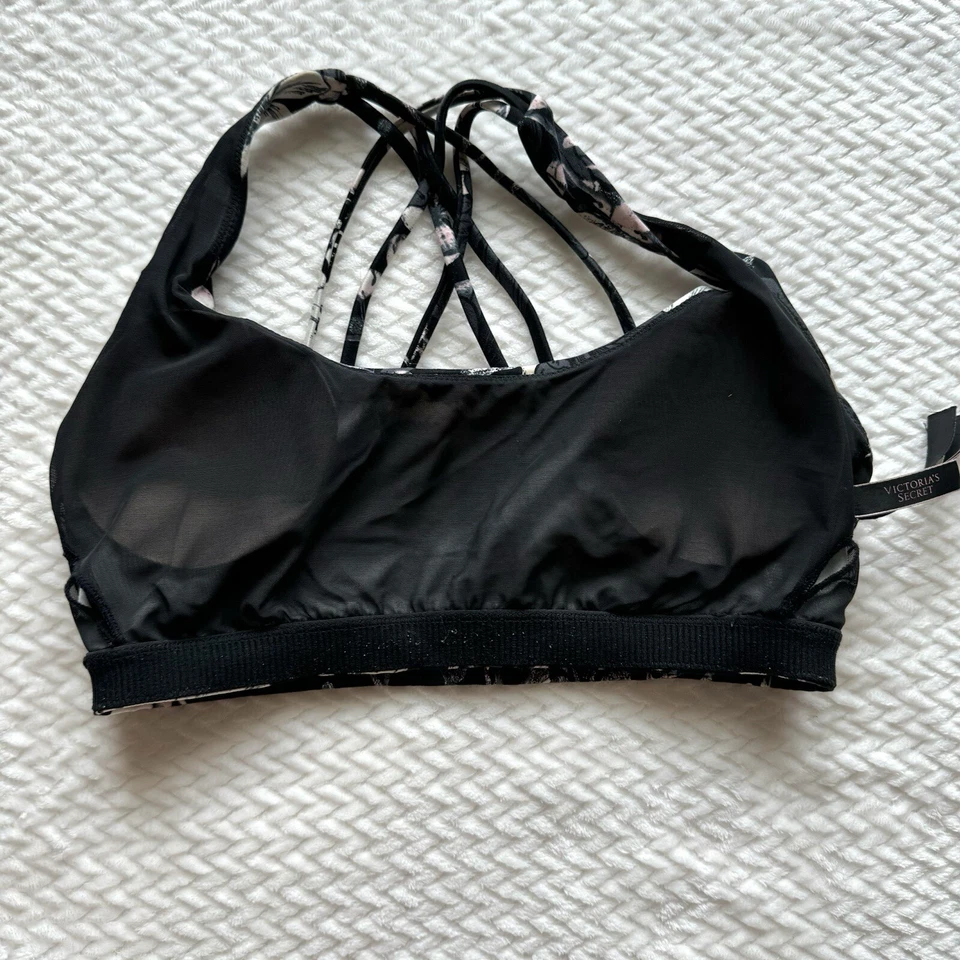 Sujetador deportivo Victoria’s Secret Incredible Essential con tiras en la espalda M floral oscuro Foto 4 de 4