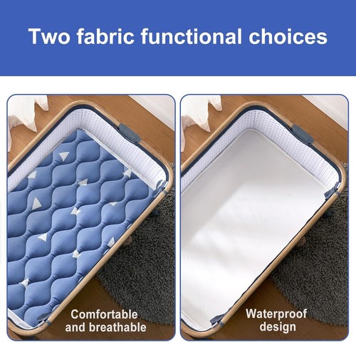 Colchón Cuna Doble Cara 33x19 - Respaldo Impermeable, Comodidad Hipoalergénica - Imagen 7 de 10