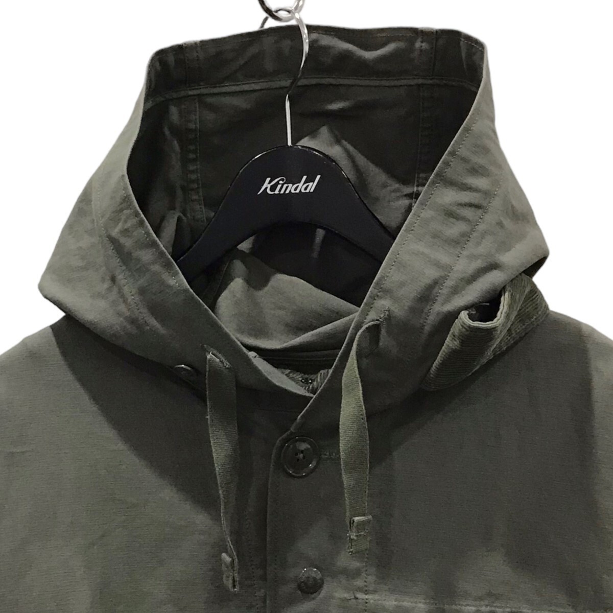 Engineered Garments Men's Madison Parka Green Cotton Hooded Engineered Garments Men's Madison Parka Green Cotton Hooded