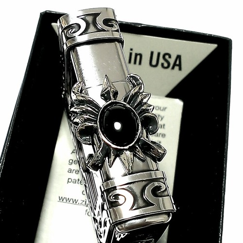 Zippo Piedra Ala Ónix Plata Ibushi Grabado Continuo Piedra Natural Latón Japón - Imagen 4 de 8