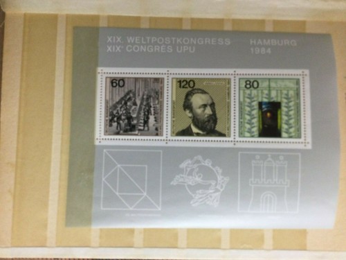 Briefmarken BRD 1984 Block 19; postfrisch ** Mi-Nr. 1215-1217 minus 10% Rabatt