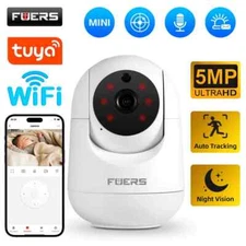 Fuers 5MP FHD IP Camera, Wi-Fi pan tilt indoor security web CCTV camera Tuya