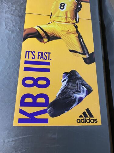 Footlocker Double Sided Poster Retro KOBE BRYANT “KB8 II” 56” x 18” SCARCE!! - Picture 2 of 3