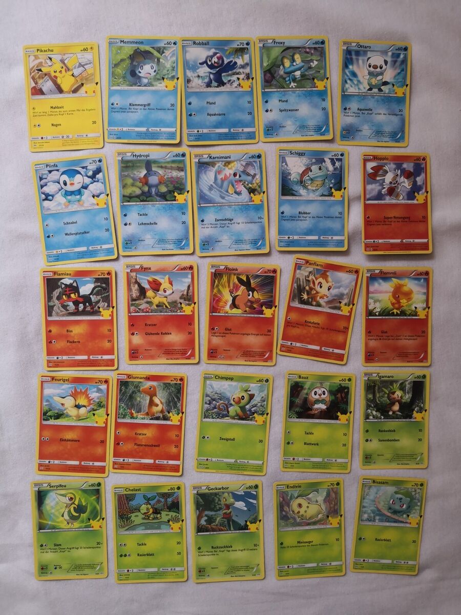 Full Set 25 McDonalds 2021 Pokemon Cards 25th Anniversary Full Set 25 McDonalds 2021 Pokemon Cards 25th Anniversary
