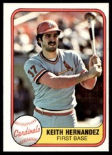 1981 Fleer Keith Hernandez St. Louis Cardinals #545