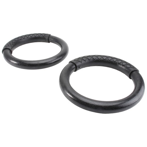 1 Pair ABS Gymnastic Ring Fitness Rings Workouts Pro (Black) exercise rings - Picture 6 of 12