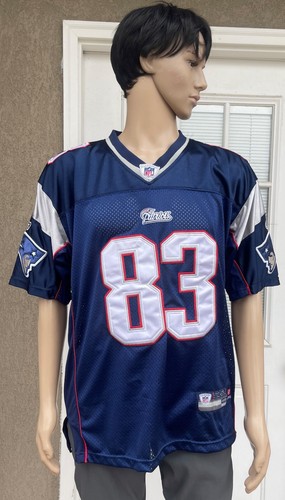 REEBOK official NFL football jersey WES WELKER new england PATRIOT #83 sewn logo - Picture 4 of 21