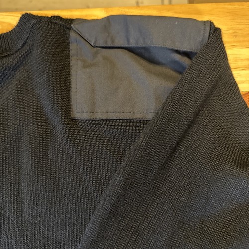 BLAUER 205 VNECK COMMANDO STYLE SWEATER POLICE Black X Large - Picture 7 of 10