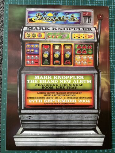 Mark Knopfler Shangri La A4 Poster/Original Magazine Advertisement - Picture 1 of 3