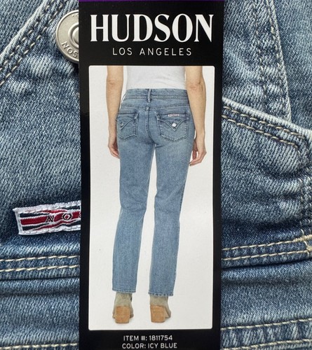 Hudson Ladies' Midrise Straight Jean Denim Size 12 14 16 New - Picture 9 of 10