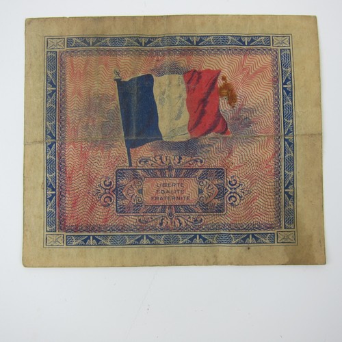 Lot France WWII-2 Currency French Allied Military Paper 2, 5, 10 Notes 1943 1944 - Picture 7 of 16